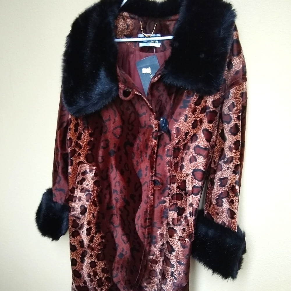Faux fur coat